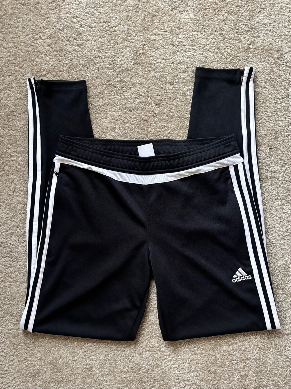 black adidas track pants